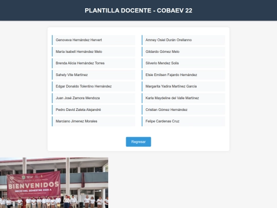 Prueba html/Docentes screenshot
