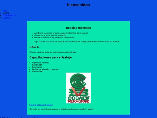 trabajo HTML screenshot