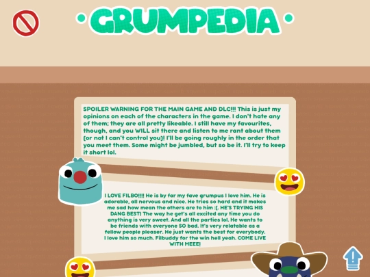 shrines/bugsnax/grumpedia screenshot
