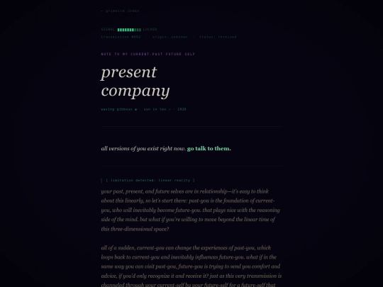 transmissions/002-present-company screenshot