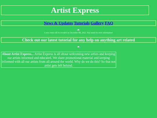 Artist Express/Home/home screenshot