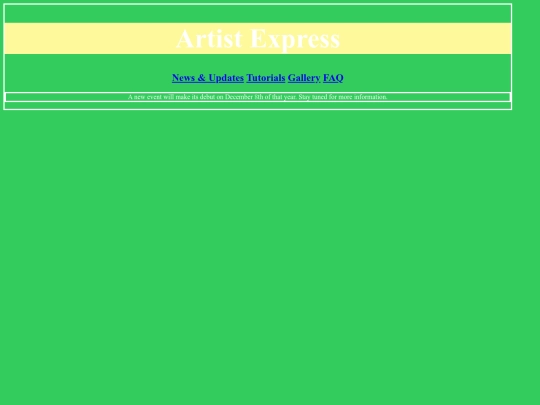Artist Express/News and updates/NewsUpdates screenshot