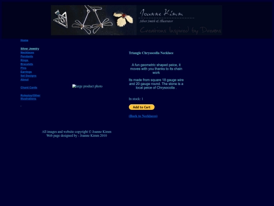 Necklaces/Necklaces-Triangle Chrysocolla screenshot