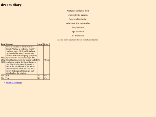 dreamdiary screenshot