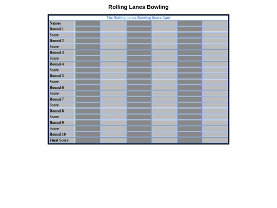 bowling screenshot