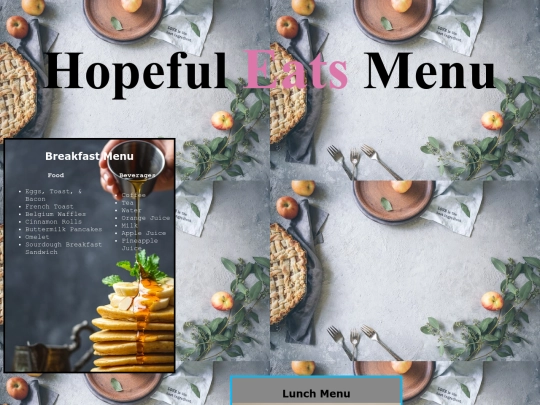 restaurantmenu screenshot