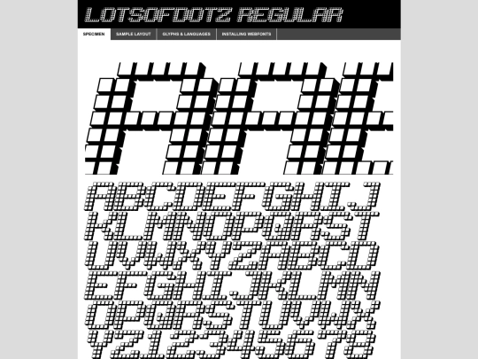 webfontkit-lotzofdotz/lotsofdotz-demo screenshot