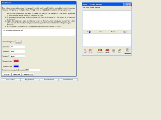 aim/creator screenshot