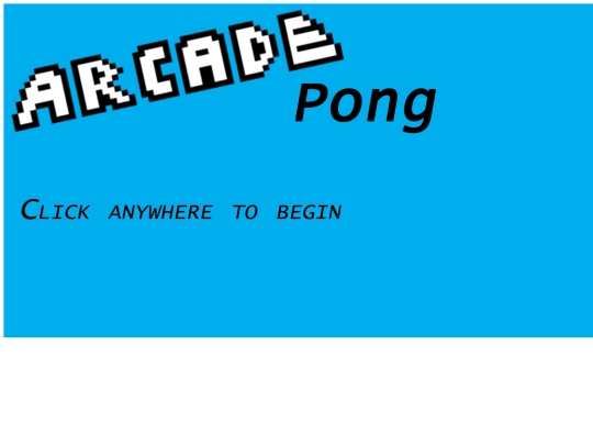 Pong/game screenshot