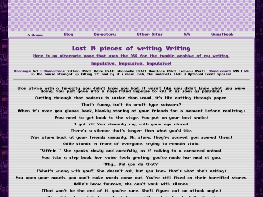 creativecorner/writing screenshot