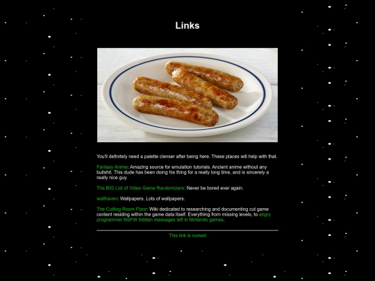 links screenshot
