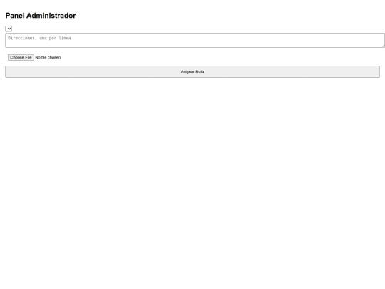 Miapp-reparto/admin screenshot