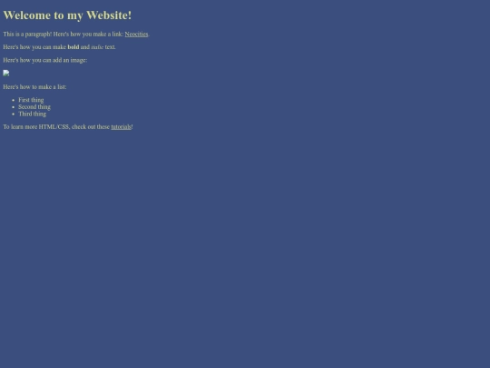 links screenshot