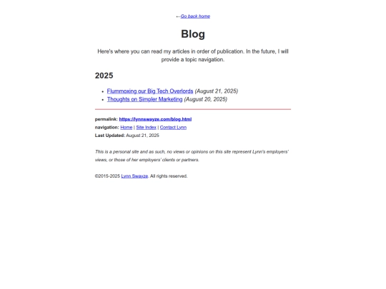 blog screenshot