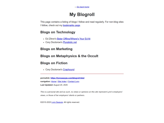 blogroll screenshot