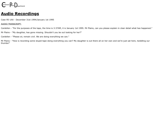 Carvenera/AudioRecordings screenshot