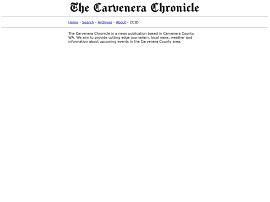 Carvenera/Carvenera Chronicle/About screenshot