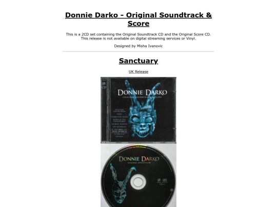 Donnie_Darko/CD/OST screenshot