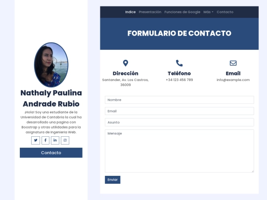 contact screenshot