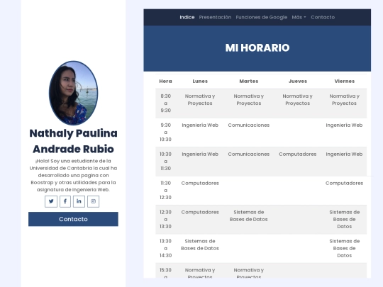 horario screenshot