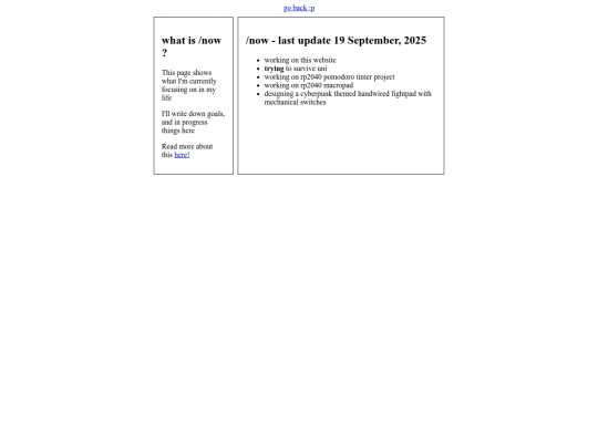 pages/now screenshot