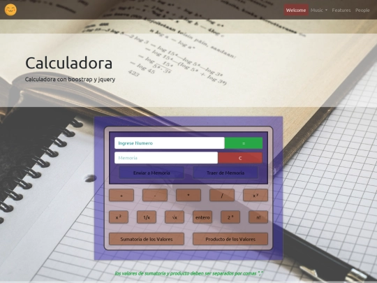 boostrap calculadora screenshot