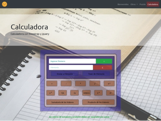carrousel/calculadora screenshot