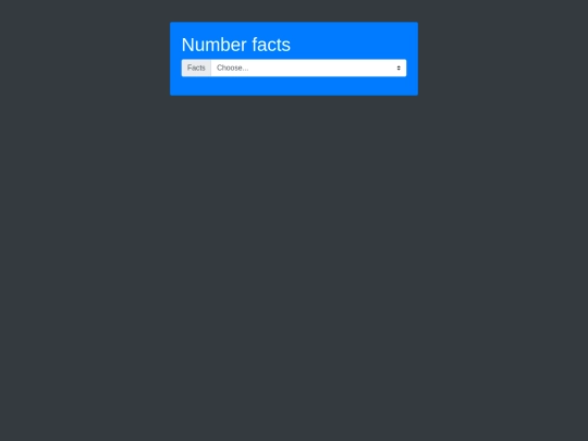 numbersAPI screenshot