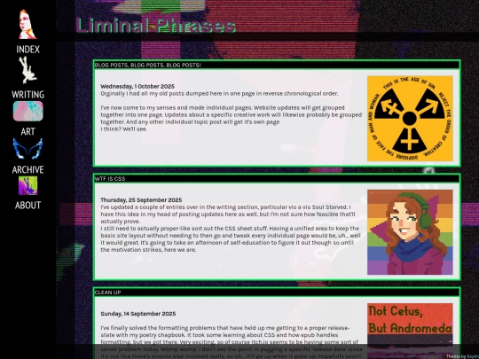 blogposts/websiteupdates screenshot
