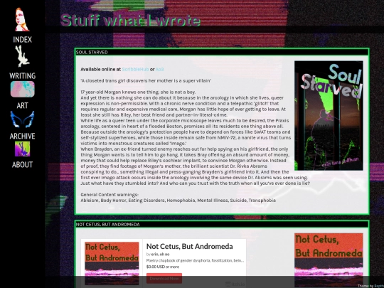 writing screenshot