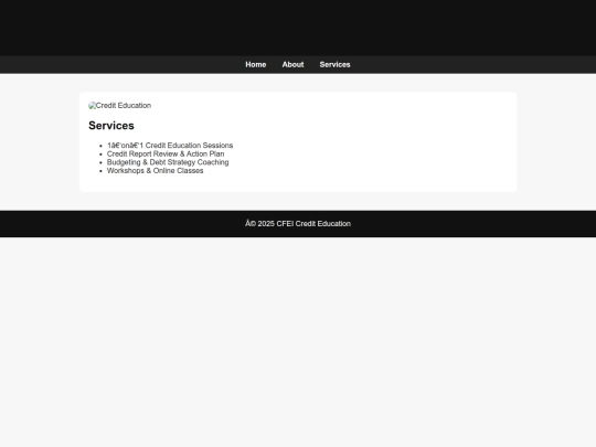 services screenshot