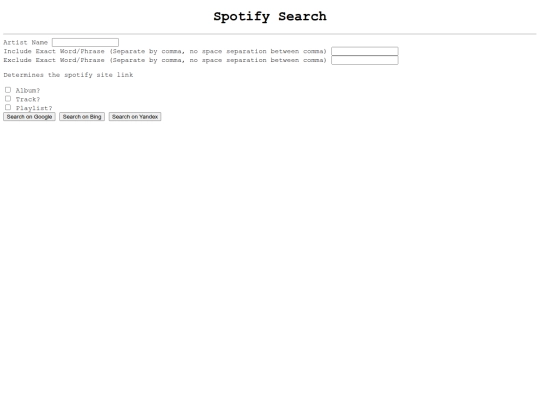 search screenshot