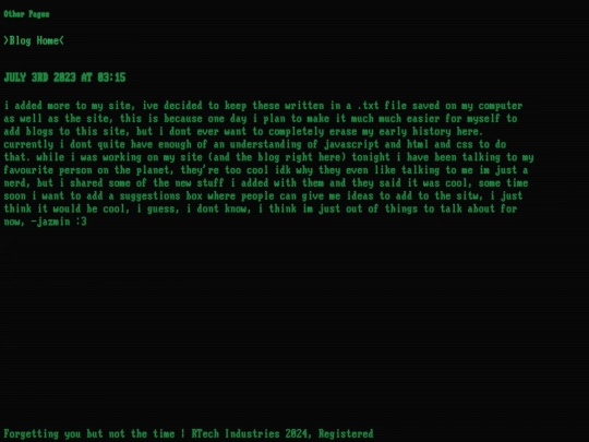 blog/JUL3RD screenshot