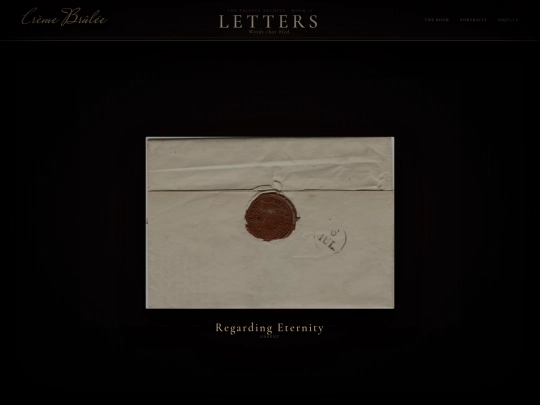 members/creme/letters screenshot