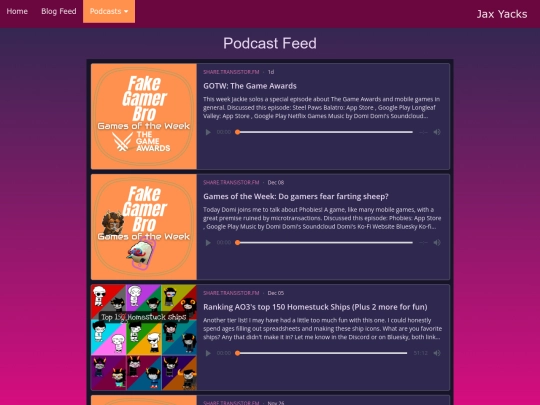 podcasts screenshot