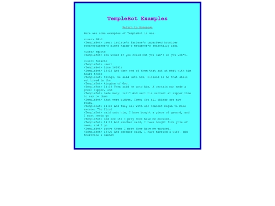 examples screenshot