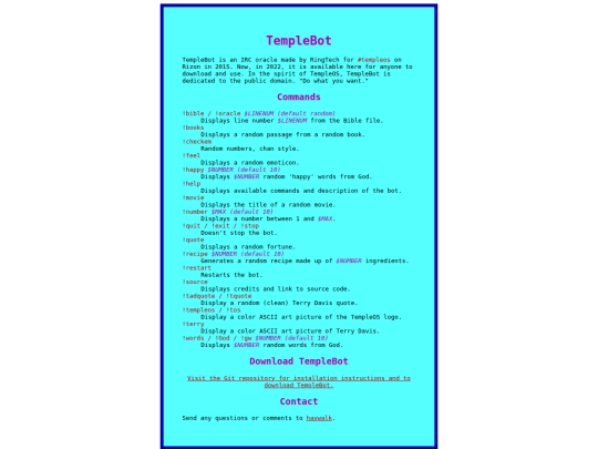 index screenshot