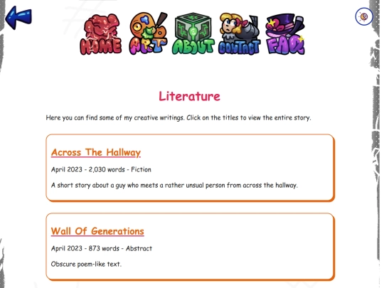 art/literature screenshot