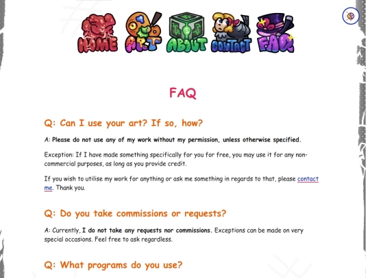 faq screenshot