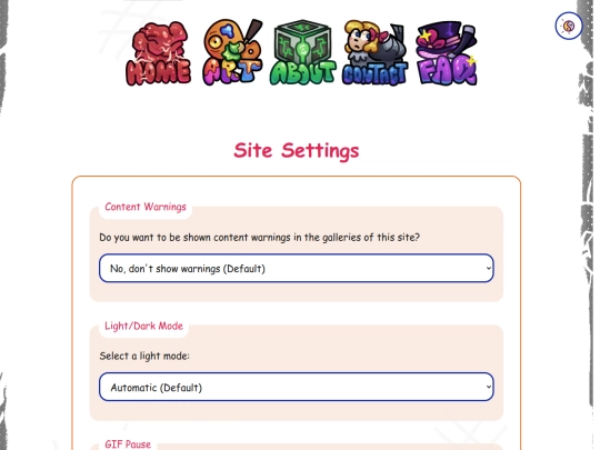 settings screenshot