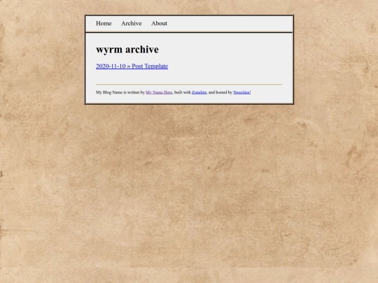 wyrmthoughts/archive screenshot