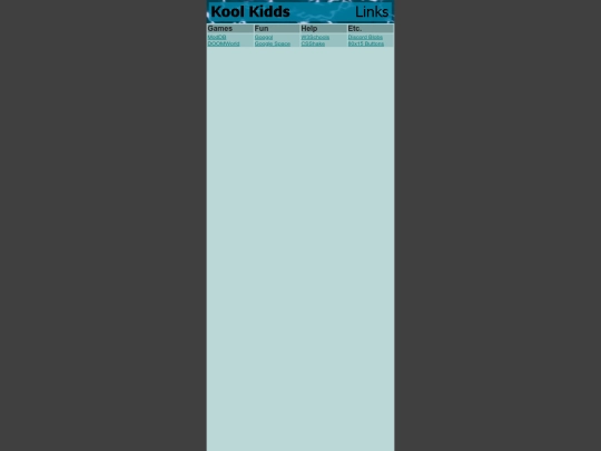 links screenshot