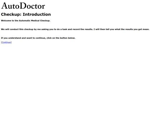 checkup/checkup1 screenshot
