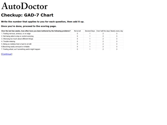 checkup/checkup2 screenshot