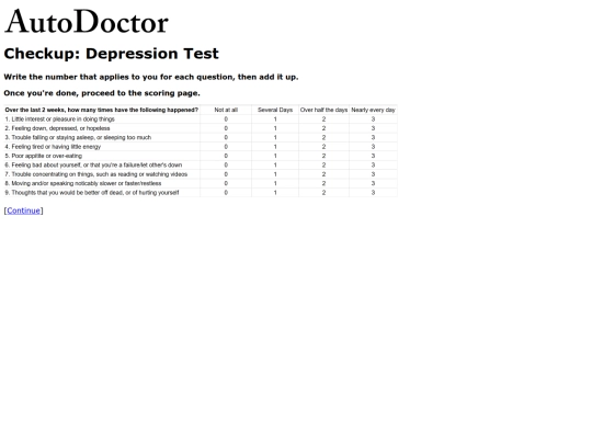 checkup/checkup3 screenshot