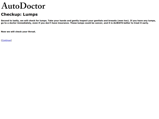 checkup/checkup6 screenshot