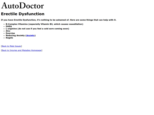 injuries/dysfunction screenshot