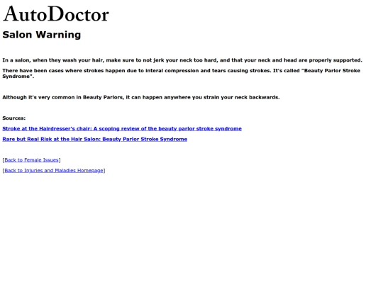 injuries/females/salon screenshot