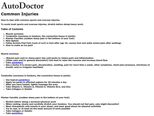 injuries/sports screenshot