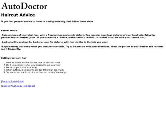 psych/haircut screenshot